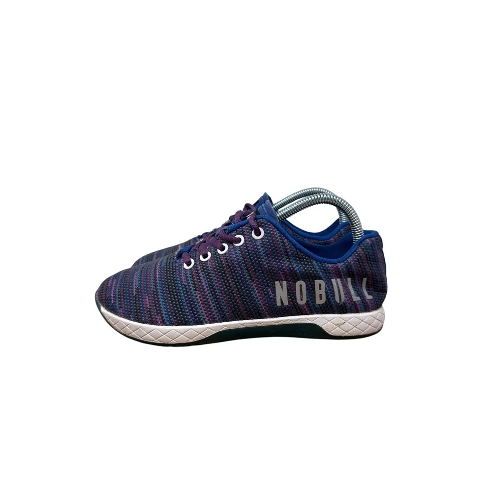 NOBULL SuperFabric Trainers Womens 8 Blue Purple Space Dye Athletic Sneakers